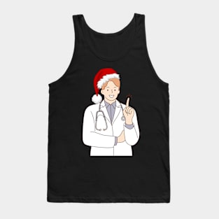 Merry Christmas Physician Doctor GP Practitioner Festive Tank Top